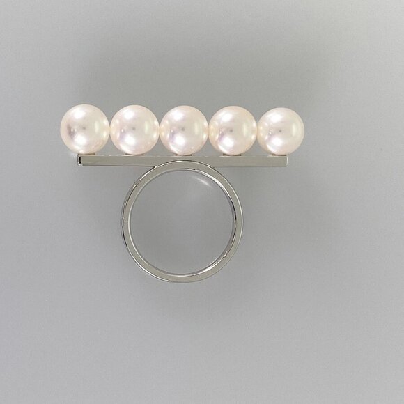 TASAKI Balance Signature White gold Pearl Ring - Picture 4 of 16